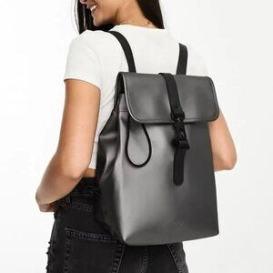 Rains Bucket Backpack, Metallic Grey